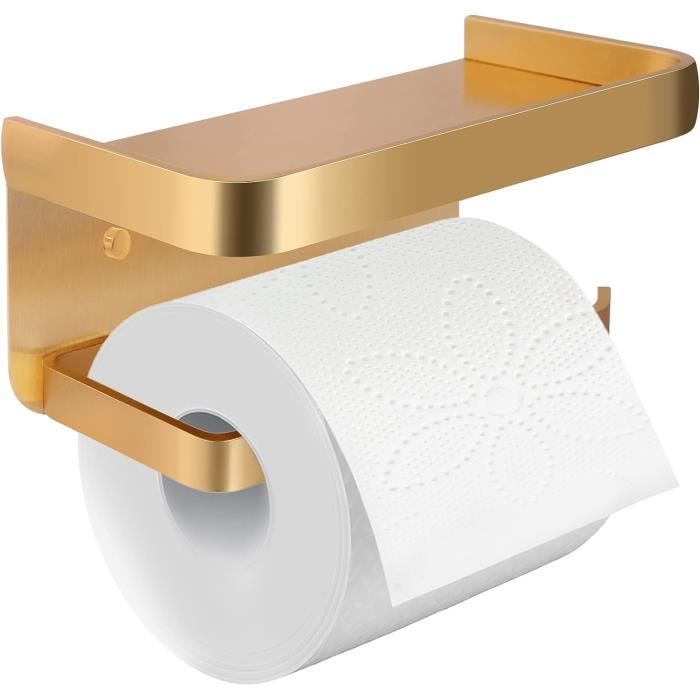 Porte-rouleau De Papier Toilette Or 304 Porte-rouleau De Papier Toilette Or 304 Porte Rouleau De Papier Toilette Avec Etagere Porte Rouleau De Papier Toilette Mural Pour La Salle De Bain 90052214