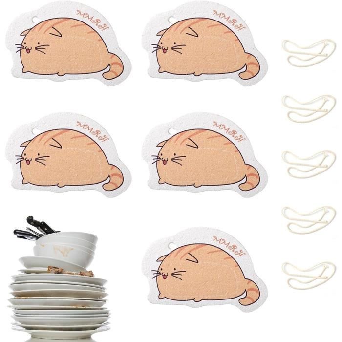 JchEnye 4 éponges En Silicone Douces Et Lavables Pour Un Nettoyage Sans