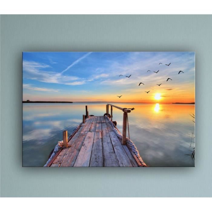  Tableau  Ponton Soleil  sens Normal 80 x 120 cm Achat 