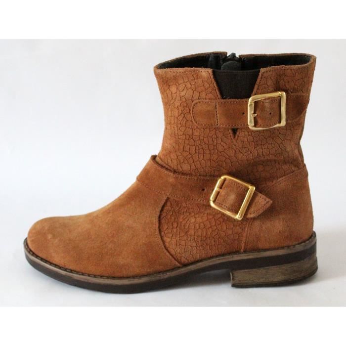 bottines cuir fille