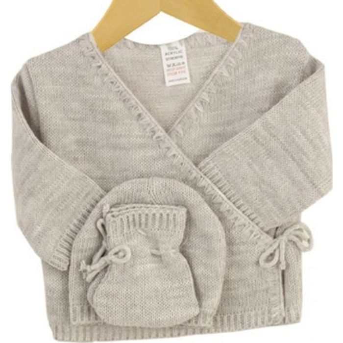 Trois Kilos Sept Brassiere Naissance Ensemble 3 Pieces Brassiere Bonnet Chaussons Expedier Depuis Paris Cdiscount Puericulture Eveil Bebe