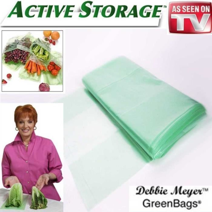 Sac vert de conservation par Debbie Meyer pour légumes et fruits. TU