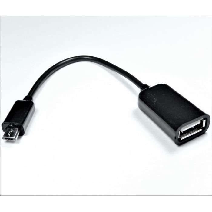 Vs-elec - Cable adaptateur USB Type A Femelle vers Micro USB Type