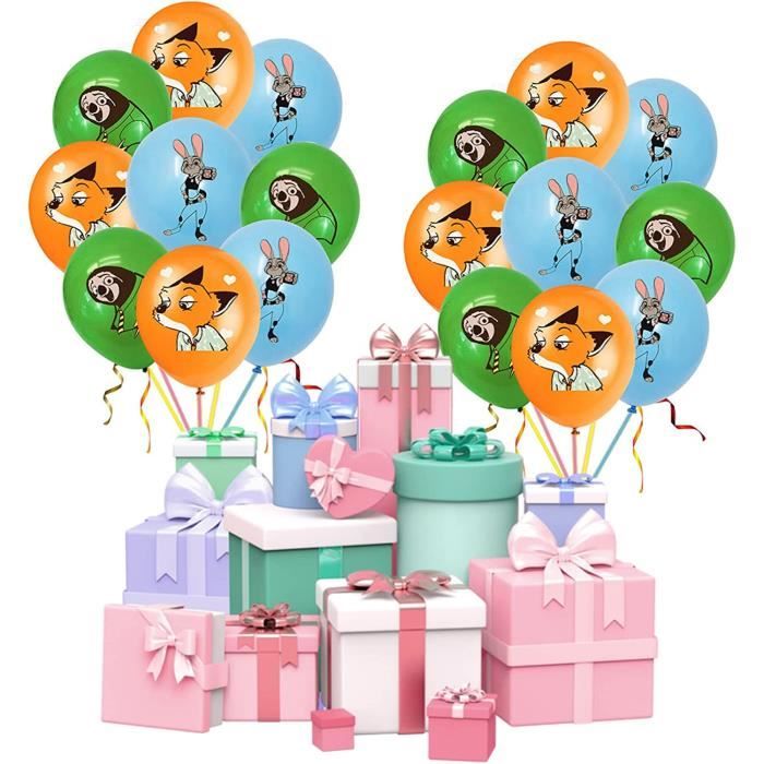 Ballon Cartoon Fête Ballons Montgolfière Dessin Animé - Lot De 2 - Décoration Anniversaire Enfant - Remplissage Air Ou Hélium Ballon Aluminium Réutilisable