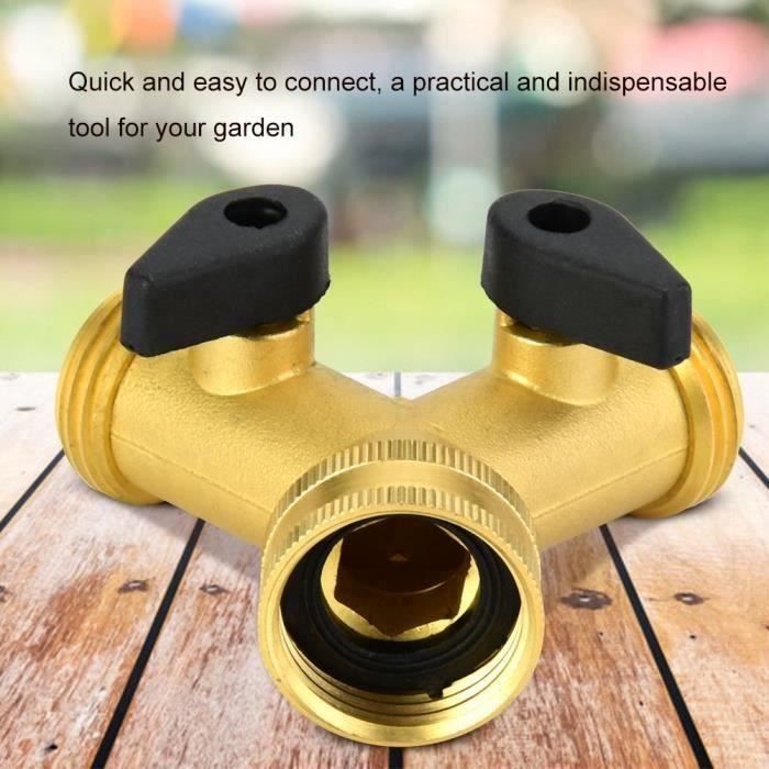 Nez De Robinet Raccord Repartiteur Avec 2 Sorties Males En Laiton Jardin Adaptateur De Connecteur De Tuyau De Robinet Achat Vente Robinet Raccord Nez De Robinet Raccord Repar Cdiscount