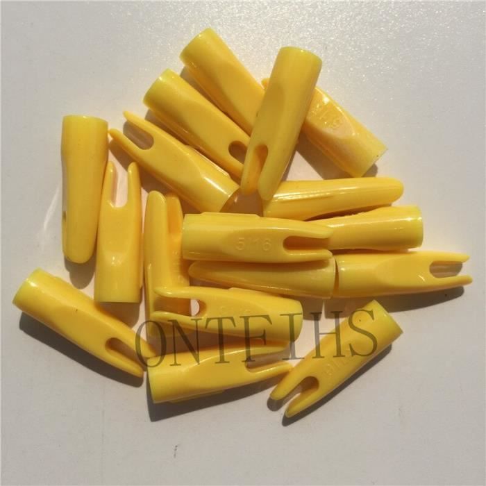 Encoches De Flèches En Plastique Rouge – Forme Demi-lune – Diamètre 7,6 Mm (0,3") – Lot De 50 – Marque Uxcell