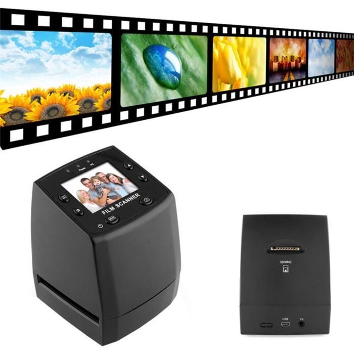 Scanner De Films Et Diapositives - Convertit Négatifs 35mm, 126, 110 En JPEG - Écran LCD 2,4" - Sans Ordinateur Nécessaire - 4