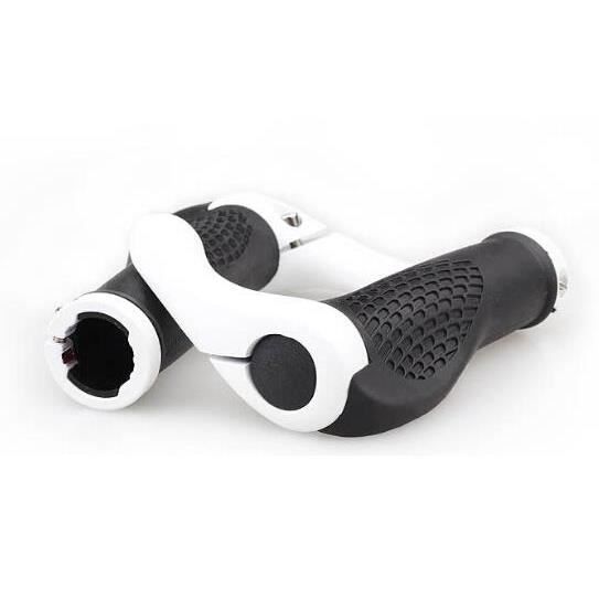 Poignées Vélo Antidérapantes Poignées De Guidon Vélo KSVAYE - 2 Pièces Caoutchouc TPR Antidérapant - Double Verrouillage Alliage - 22.2mm Manubrio Mtb