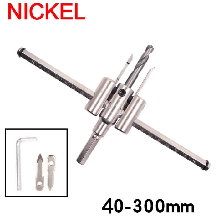 VEVOR Scie Cloche Réglable 40-200 Mm Kit Scie Cloche Avec Cache