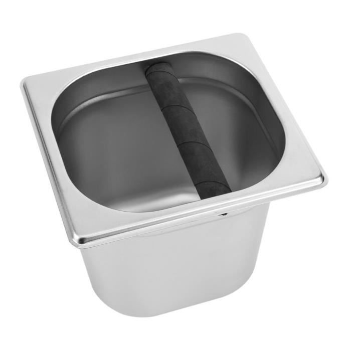 Culinaris Boîte à Café Expresso Knock Box En Acier Inoxydable - Anti-Bruit Et Robuste