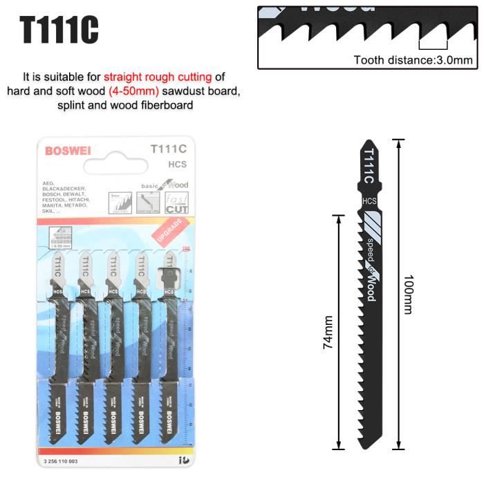 Lame Scie Sauteuse Bois 75 Mm 6T (étui De 5) | 31005 - Erko | IFD O