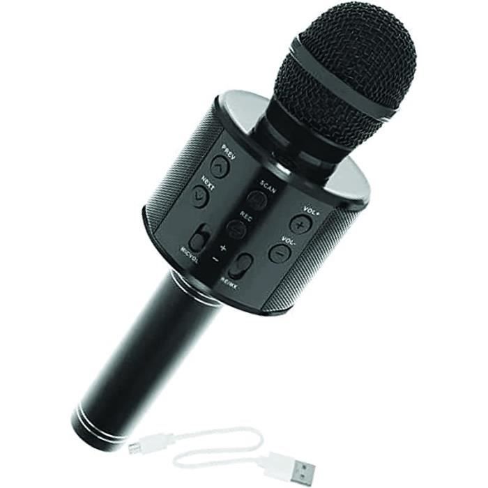 Microphone Karaoke Sans Fil, Micro Karaoké Bluetooth, Karaoké  Adulte/Enfant, Haut-parleur Micro Sans Fil Portable pour Chanter, Fête