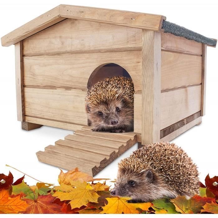 Comparer les prix de Abri Cabane Mangeoire Hérisson Refuge éxtérieur robuste en bois massif de haute qualité Hibernation Hiver"323 Ruby"