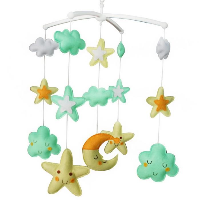 Belle Etoiles Lit Bebe Mobile Main Lit Bebe Bell Decoration Coloree Cdiscount Puericulture Eveil Bebe