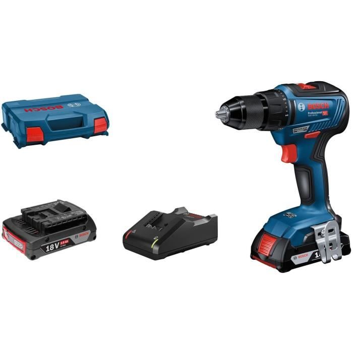 Perceuse-visseuse Bosch Professional GSR 18V-55 - 2 batteries 20Ah - Chargeur GAL 18V-40
