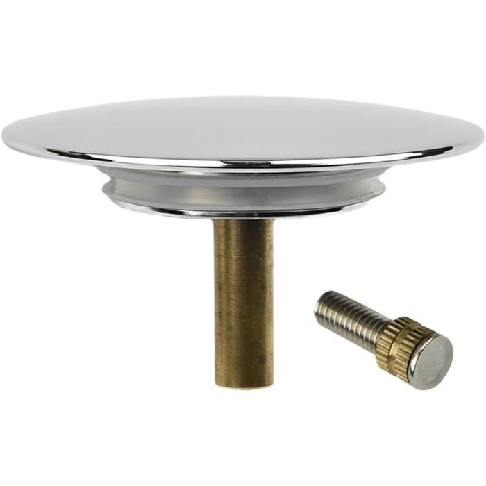 Bouchon De Baignoire Universel 43 Mm – Réglable En Hauteur, Laiton Chromé, Étanchéité Renforcée