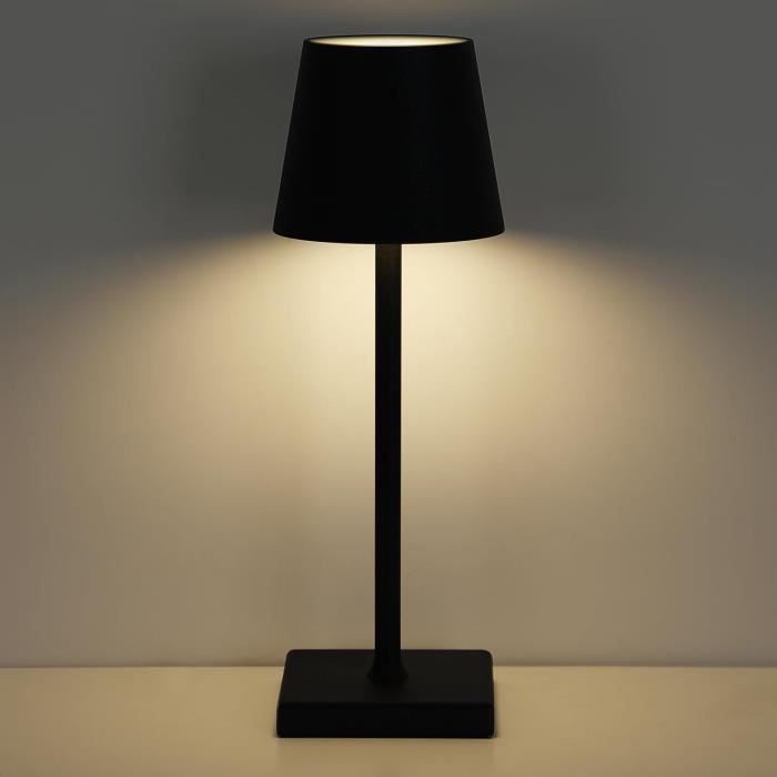 Lampe de table à LED sans fil portable 2 couleurs blanc chaud/jaune chaud -  pour l'extérieur, jardin, Chambre, camping, table, hôtel (Gris) :  : Luminaires et Éclairage