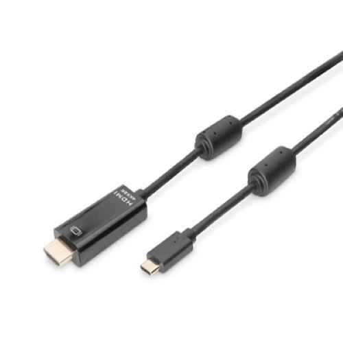 Câble USB Type-C vers HDMI - DIGITUS - 5m - 4K/2K - 60 Hz - Filtre à ferrite