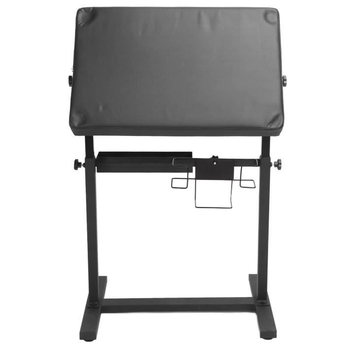 Accoudoir Tatouage Pliable Réglable 68-100cm - Support Bras/Jambe Cuir PU, Pour Studio