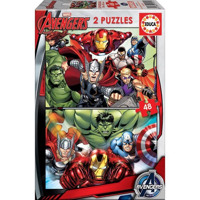 Puzzle Avengers - EDUCA - 2x48 pièces - Pour enfants à partir de 4 ans
