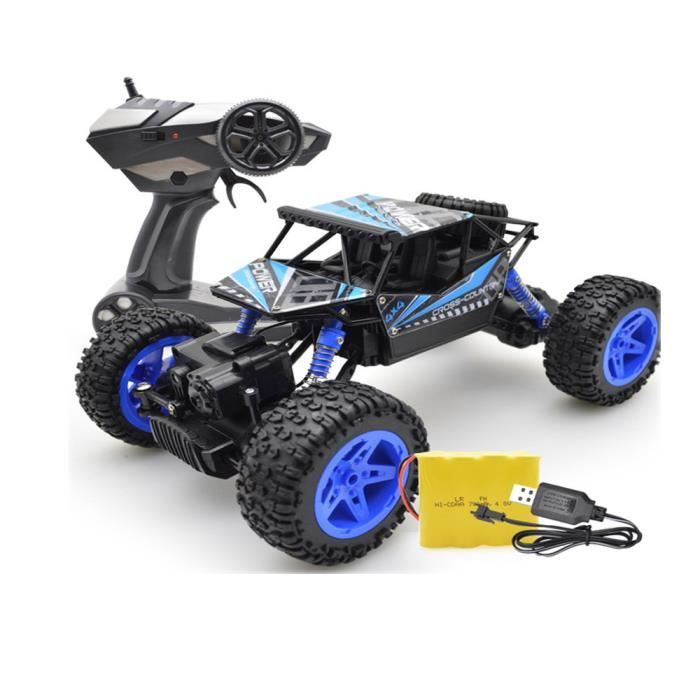 Voiture Télécommandée FORMIZON Tout Terrain 4x4 - 2,4 GHz - Avec Lumières LED Et Fonction Pulvérisation - Jouet Enfant Bleu