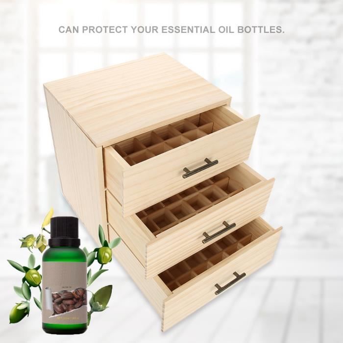 Boîte Huile Essentielle Aromathérapie Boîte De Stockage, 9 Trous
