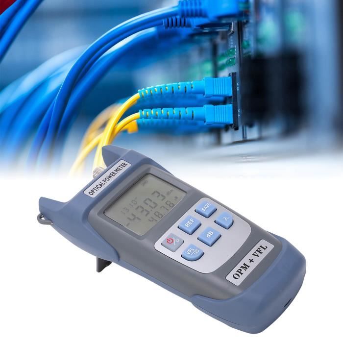 Compteur De Puissance Optique 3 En 1 - Testeur Fibre Avec 10 Longueurs D'Onde, Interface FC/SC/ST