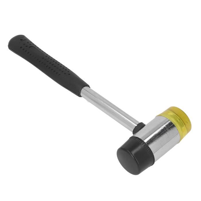 Maillet caoutchouc 28mm, 270 g, Marteau caoutchouc avec Manche en fibre de verre antidérapant, avec double face souple | Leroy Merlin