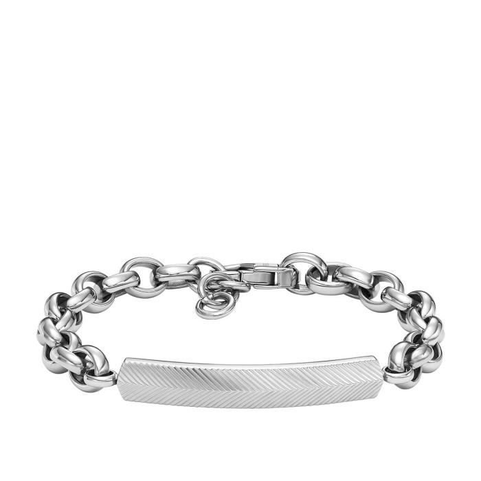 Gourmette en Acier - FOSSIL - 245259 - Blanc - Homme - Adulte Gourmette en Acier - FOSSIL - 245259 - Blanc - Homme - Adulte