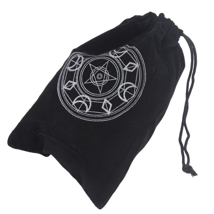 Pochette de luxe pour cartes de tarot, pochette doublée, fait main