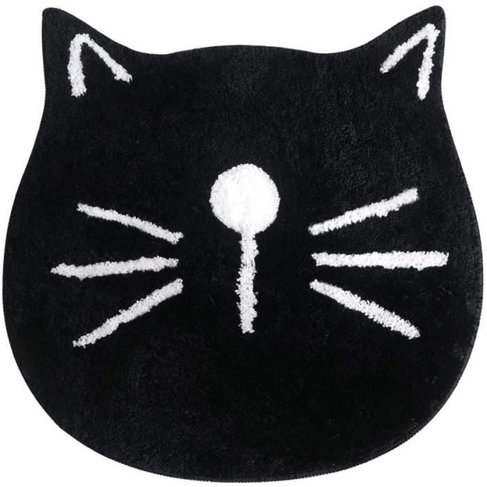 Tapis De Bain En Forme De Chat - 40 X 120 Cm - Absorption D'eau, Antidérapant Et Lavable En Machine