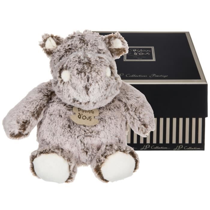 Histoire D Ours Hippo Hippopotame Boule Z Animoos 24 Cm Doudou Bebe Garcon Ou Fille Peluche En Boite Coffret Cadeau Marron Marron Brun Cdiscount Pret A Porter