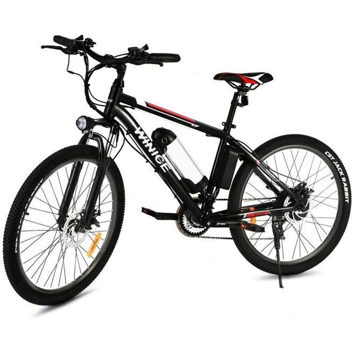 VTT Vélo électriques de montagne 26 - velo homme en alliage d'aluminium -  Noir - Cdiscount Sport