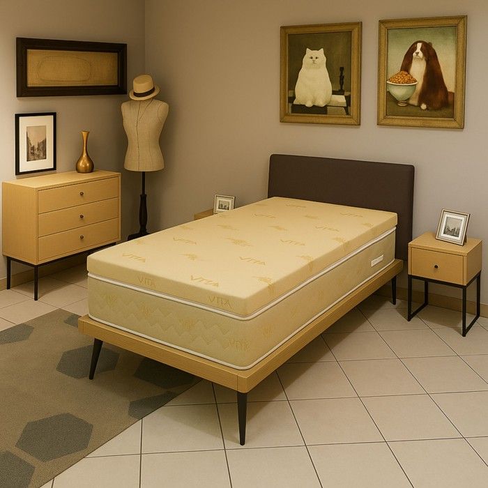 Surmatelas - LITERIE JULIEN - Anatomique - 90x190 cm - Déhoussable - Anti-acariens - Ultra moelleux