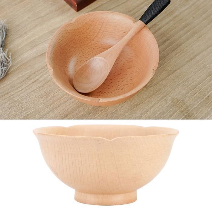 Pmkvgdy 6 Pièces Séries En Bois Servant De La Vaisselle Pour