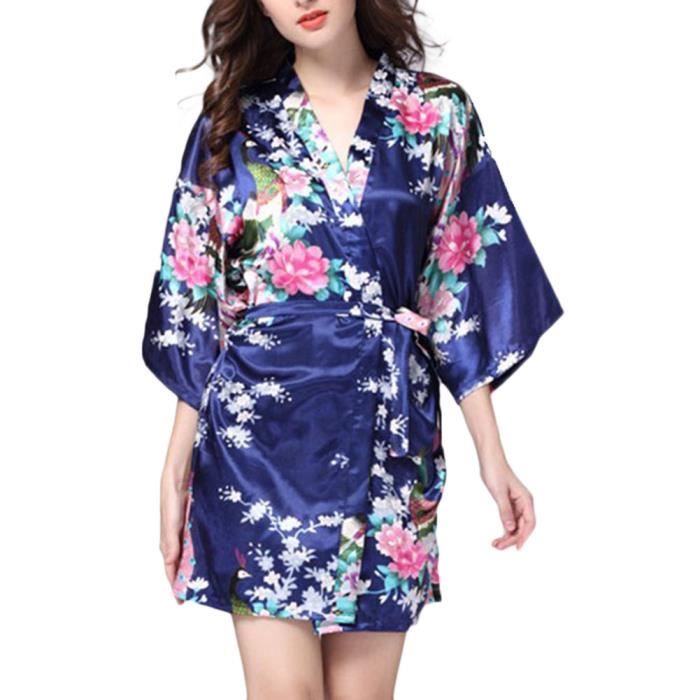 Kimono Peignoir Femme BrodÃ© Kimono Peignoir BrodÃ© Mariage