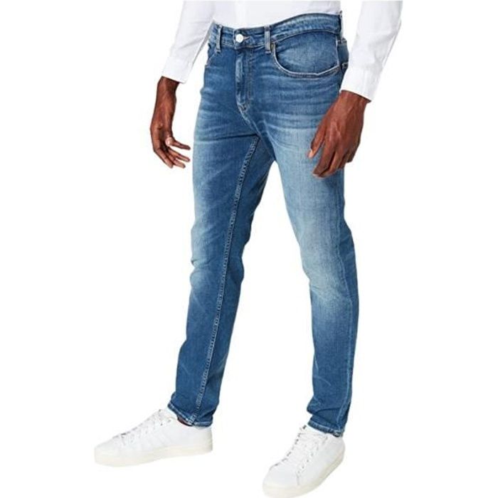 Jean homme Tommy Jeans Regular Bleu délavé Bleu Cdiscount