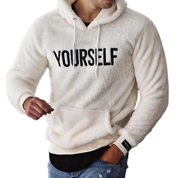 Sweat peluche homme best sale