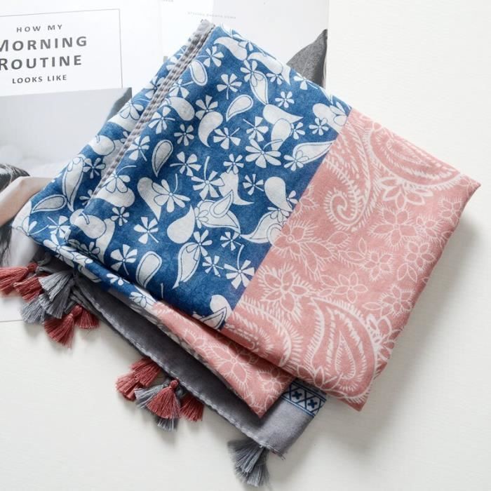 Foulard Infini Zara Garçon/fille – Imprimé Carreaux, Taille M, Neuf