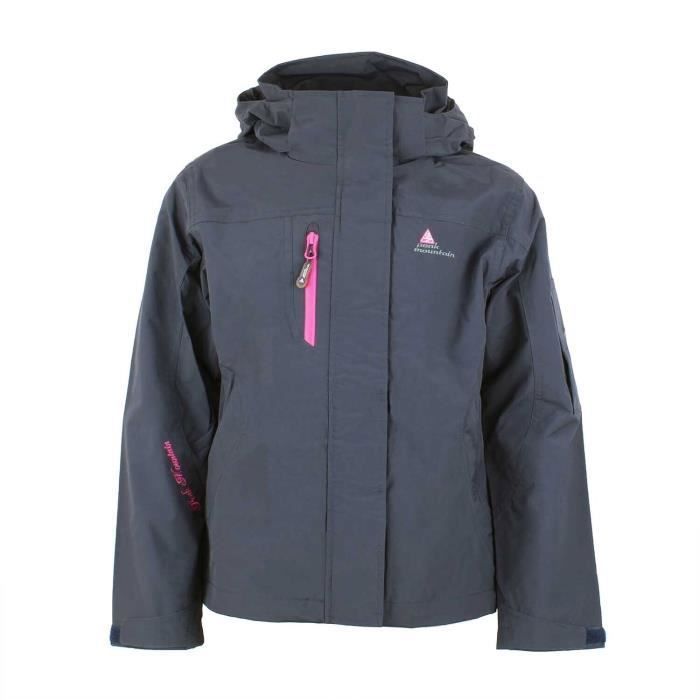 parka fille peak mountain galani - carbone - 10 ans