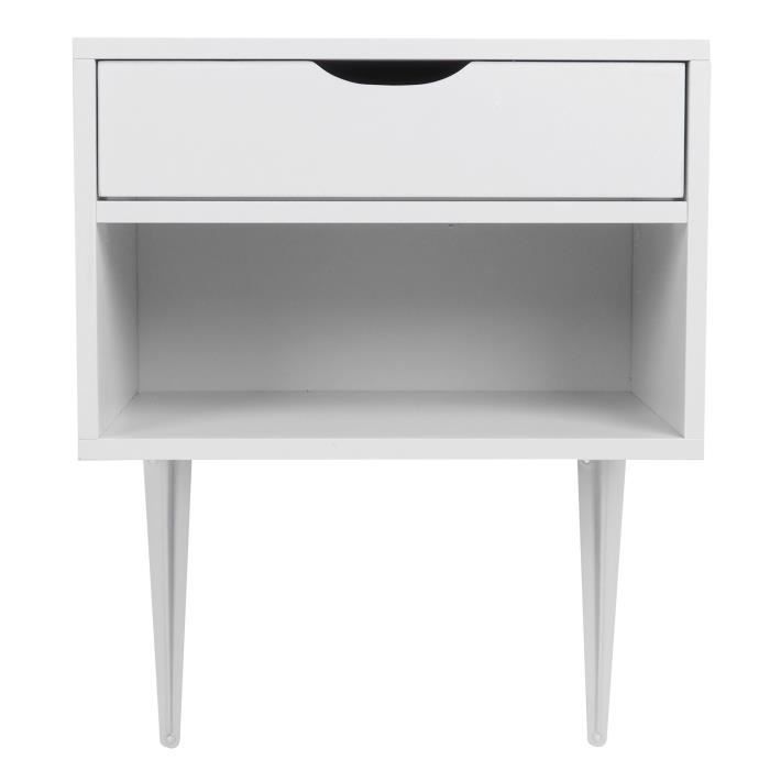 Mxzzand Table de nuit Table d'Appoint Murale Armoire Table de Chevet