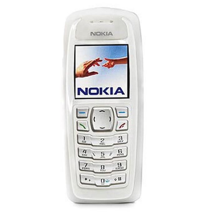Nokia 3100 GSM 2G Support Keyboard Phone Multi-langue Économiseurs d'écran animés 1020 mAh Batterie Débloqué Reconditionné Blanc