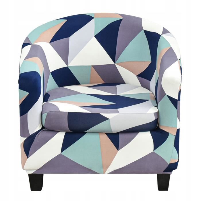 Housse de fauteuil extensible - PARAMOUNT CITY - Tullsta Stark (Mod.13) - Multicolore - 2 pièces - Ajustable 30–55 cm