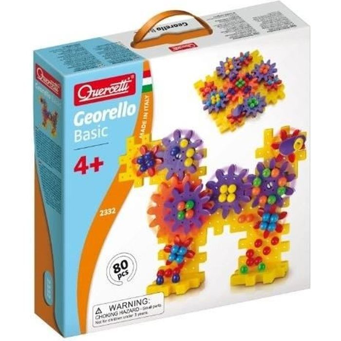 Jeu dengrenages - QUERCETTI - 80 pièces - Coordination motrice et raisonnement