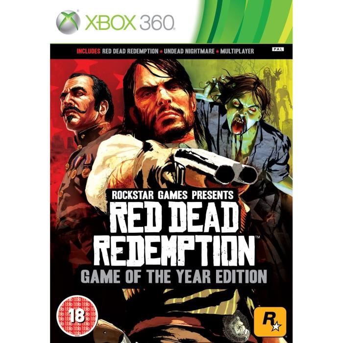 Jeu Vidéo - Rockstar - Red Dead Rachat Jeu De Année - Xbox 360 - Aventure Action - Mode En Ligne