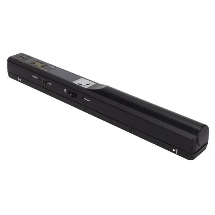 Houkiper Draagbare scanner, handheld documentenscanner A4 beeldscanner, draadloze handscanner met kaart JPG en PDF-formaat - 300dpi / 600dpi / 900dpi resolutie modi