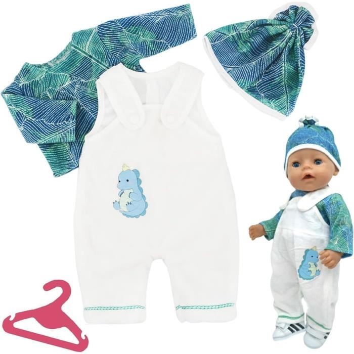 Tenue Pour Poupée 36-38 Cm - Bermuda Et Chemise En Coton - Neuf, Création Artisanale - Référence 24