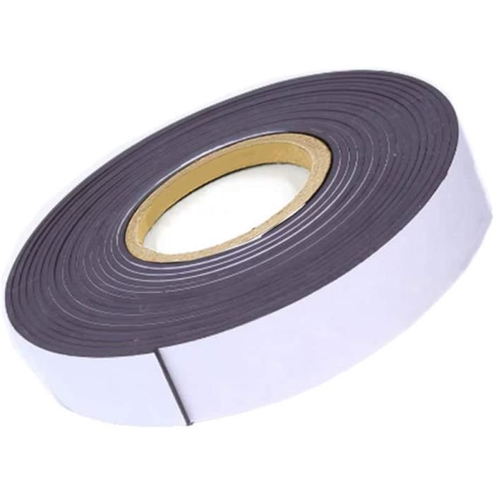MagX Ruban Magnétique Adhésif Ultra Épais 5cm X 3m - Bande Magnétique Puissante 1,5mm Pour Organisation Et DIY