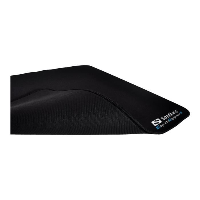 Tapis de souris - SANDBERG - Gamer Mousepad L - Noir - Précision de jeu - Antidérapant