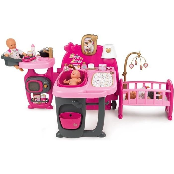 SMOBY Baby Nurse Grande Maison des Bébés - 23 Acs - Cdiscount Jeux